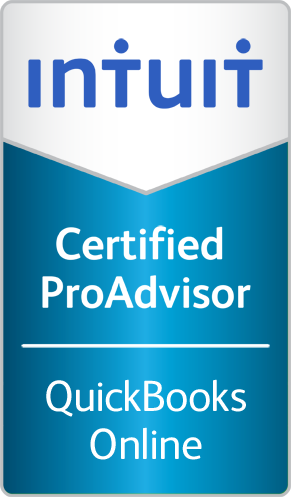 Certified QuickBooks Online ProAdvisor badge
