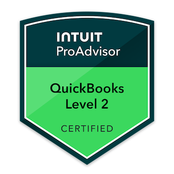Intuit QuickBooks Certification Level 2 badge